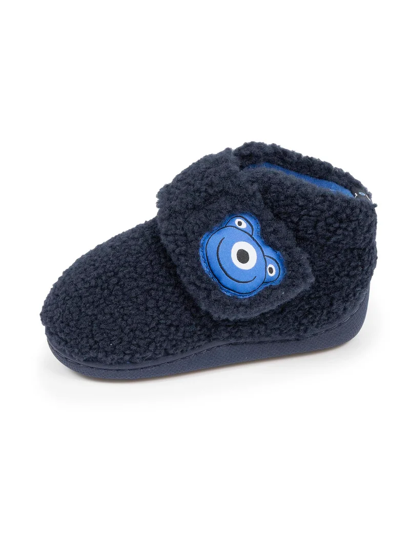 Chaussons bottillons scratch Bébé Marine
