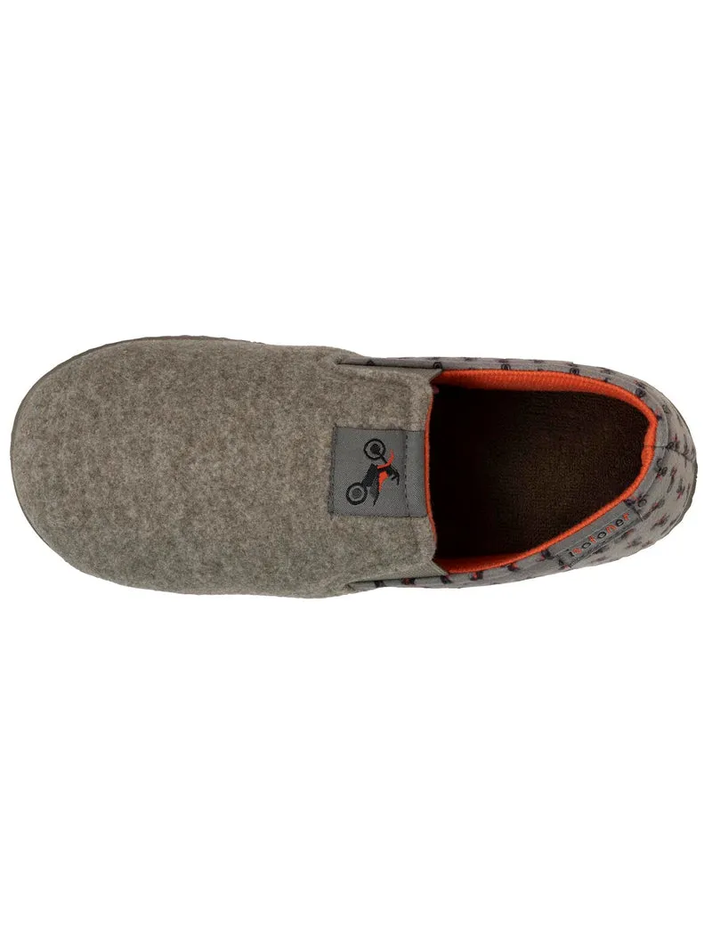 Chaussons sans-gênes Junior motos Kaki chiné
