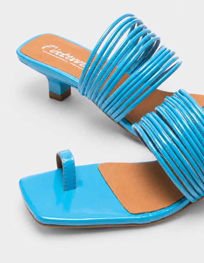 Daquiri Electric Blue Leather