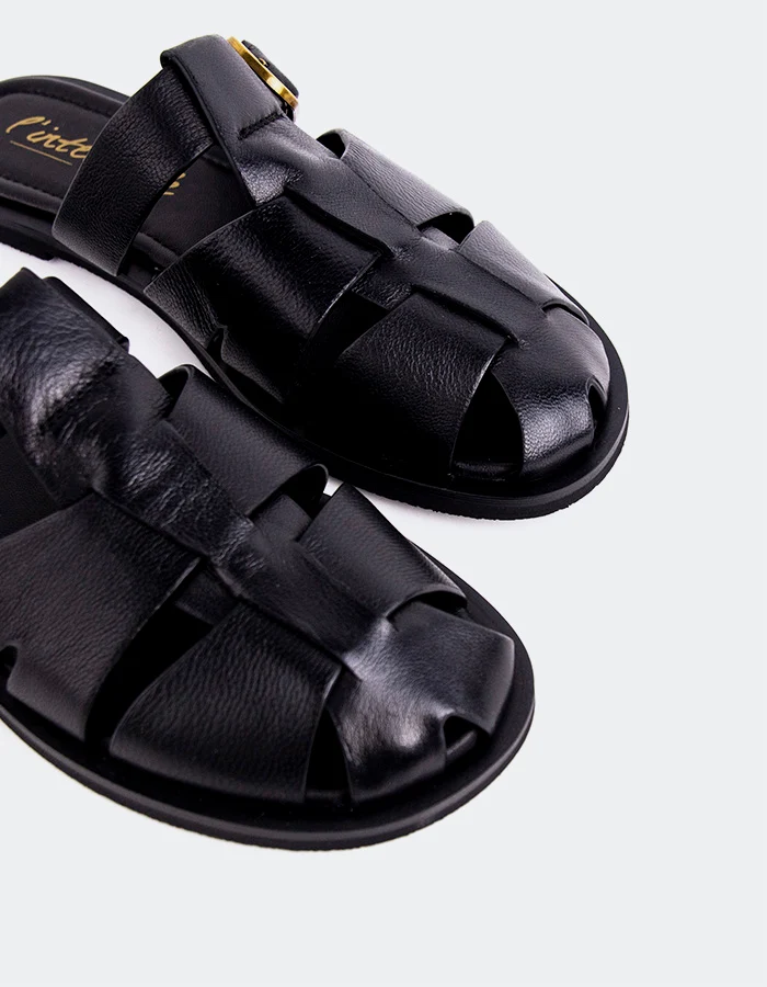 Nelda Black Leather