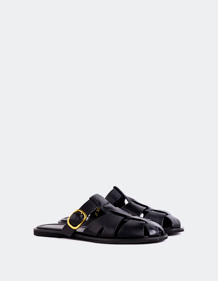 Nelda Black Leather