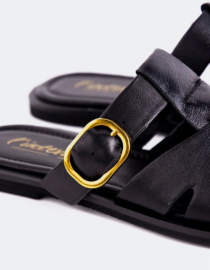Nelda Black Leather
