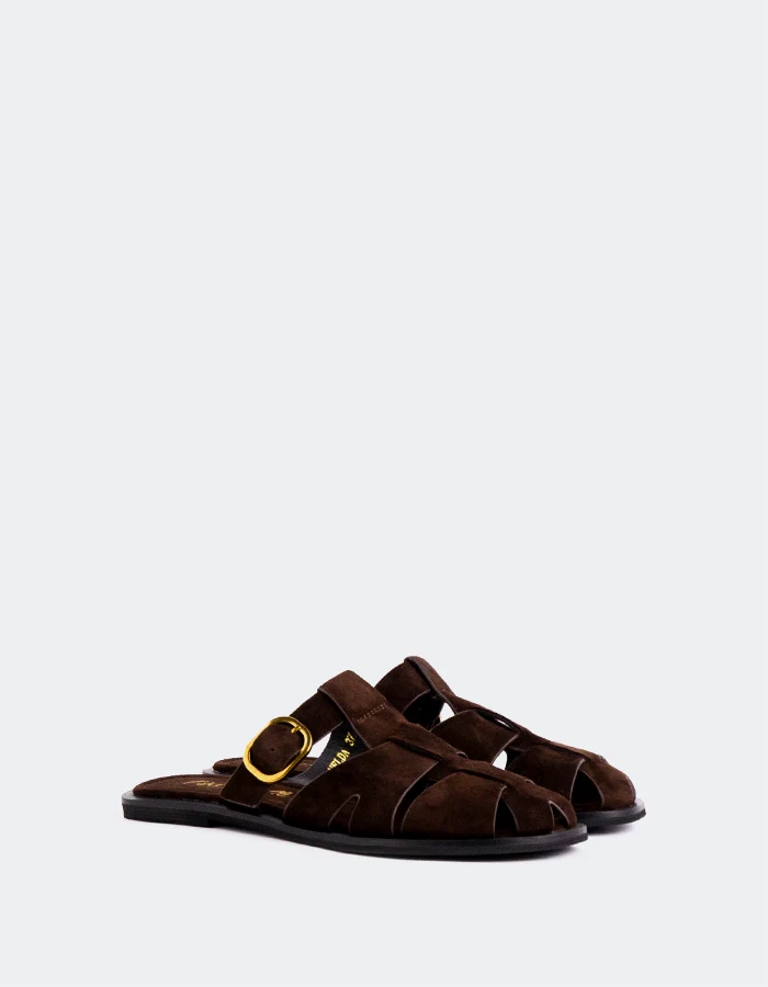 Nelda Brown Suede