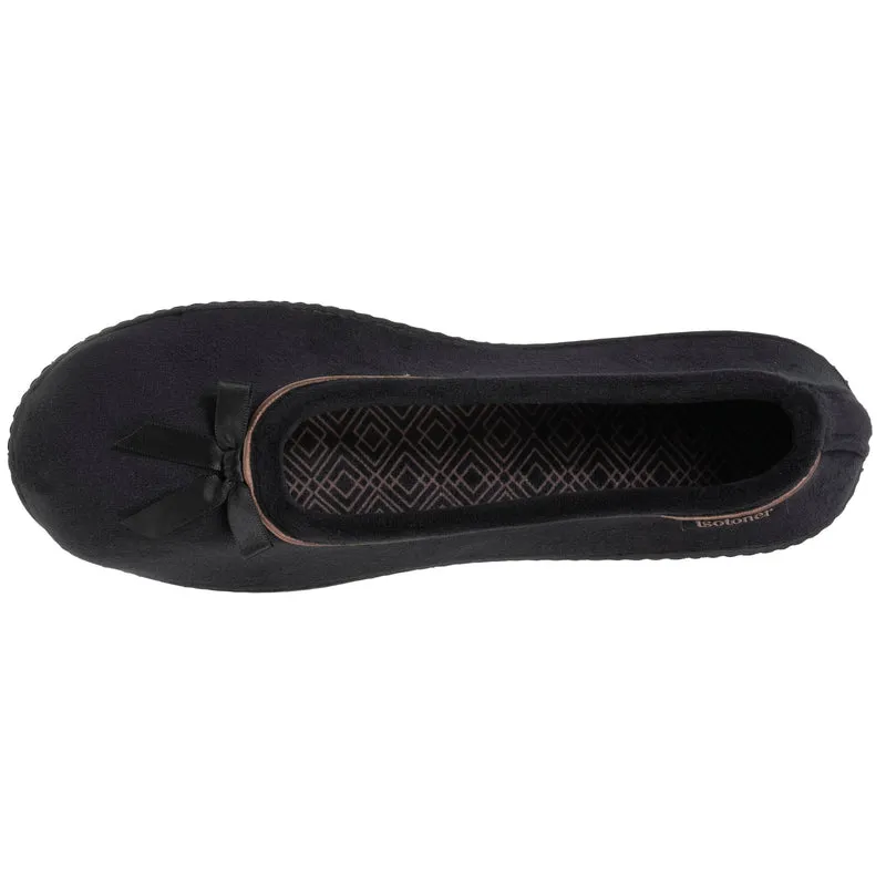 Chaussons ballerines Femme Noir beige