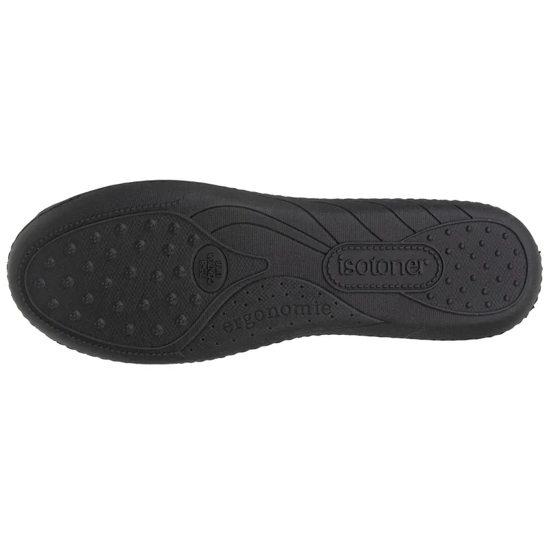Chaussons ballerines Femme Noir beige