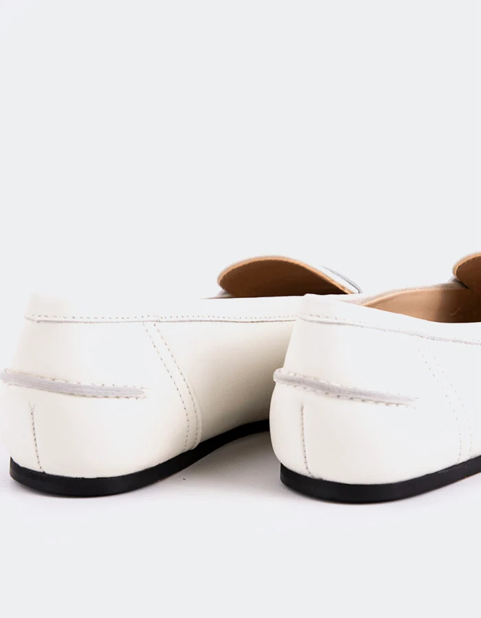 Floraya Off White Leather