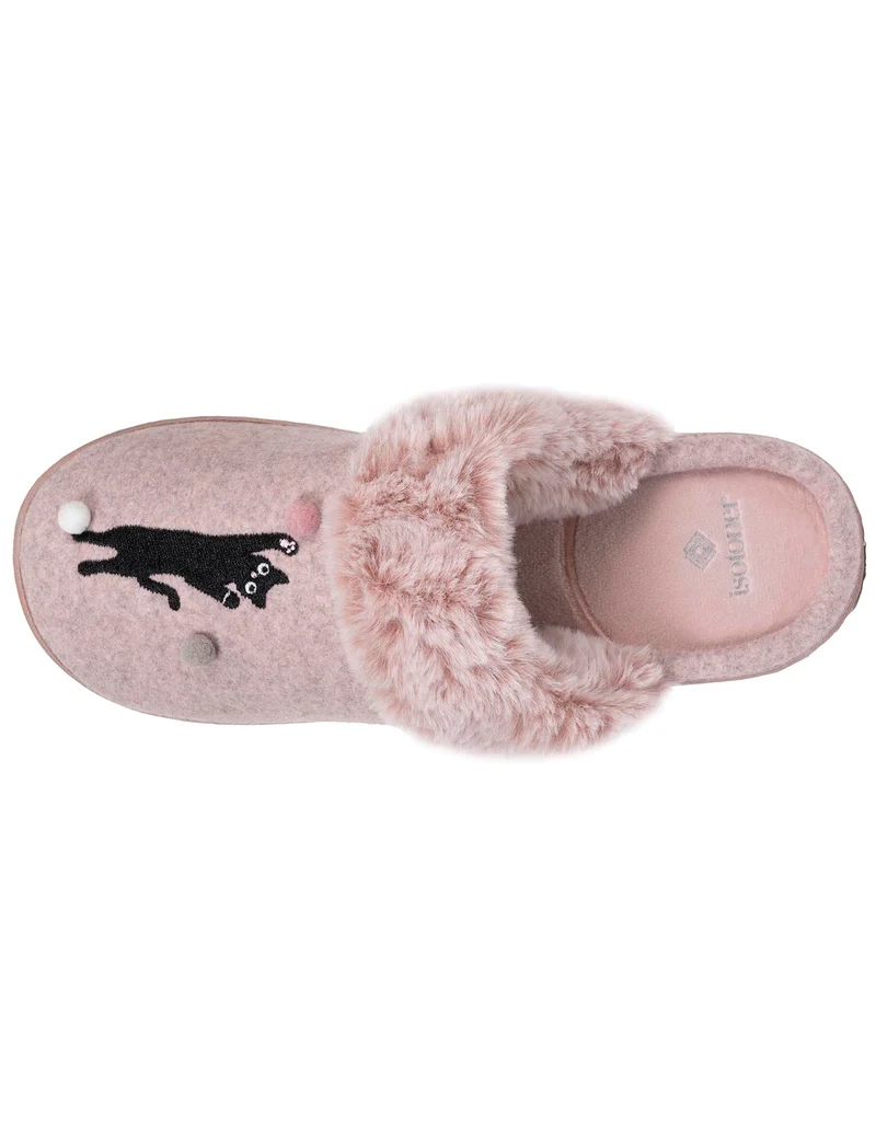 Chaussons mules Femme Rose chiné