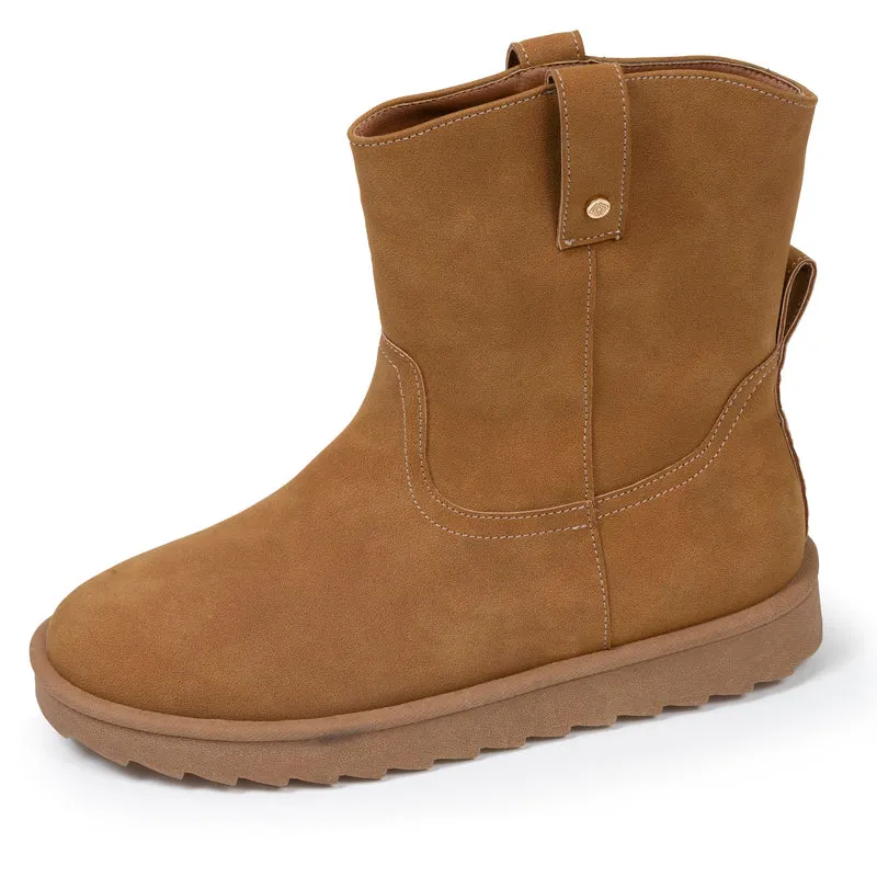 Bottines hautes Femme Camel