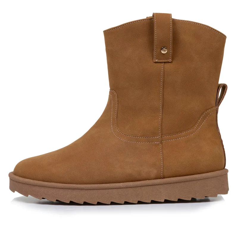 Bottines hautes Femme Camel