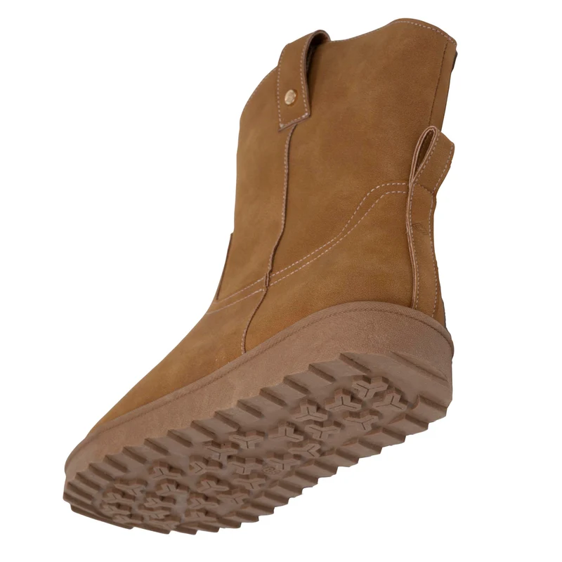 Bottines hautes Femme Camel