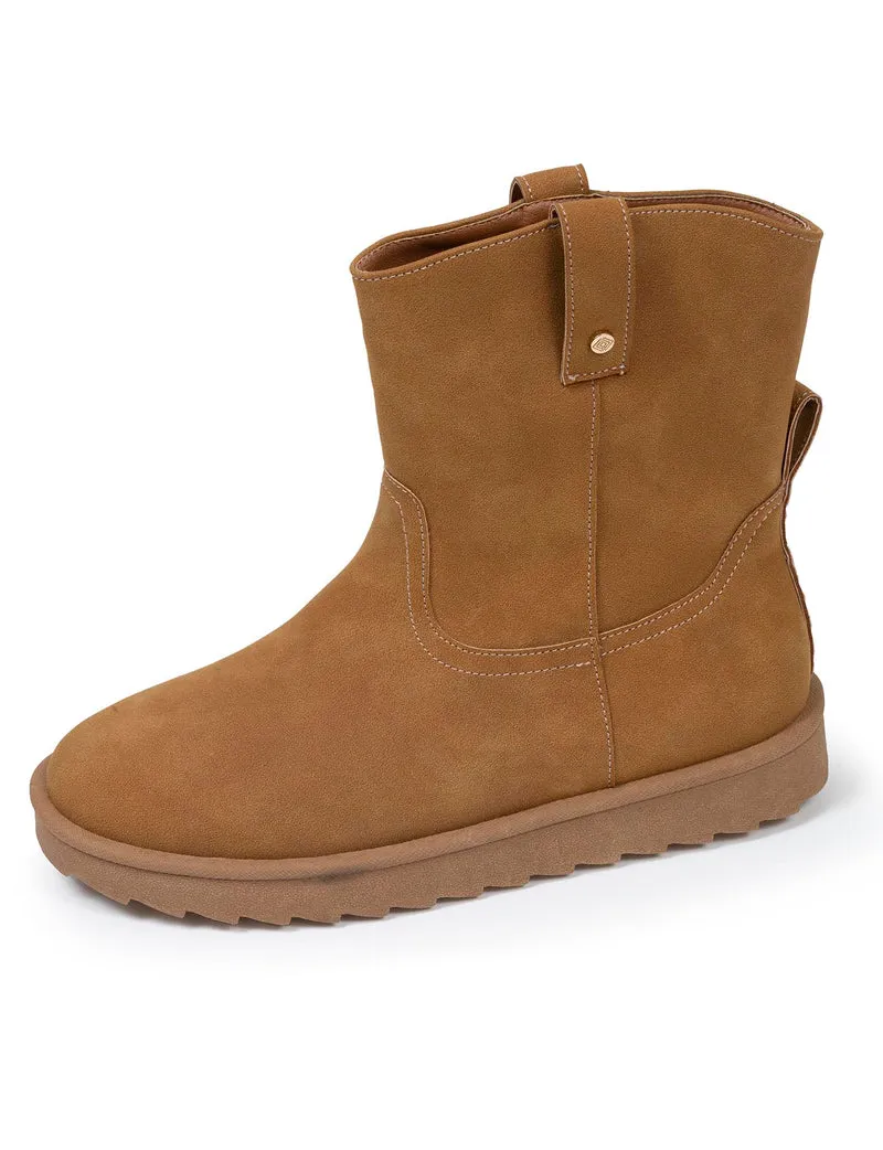 Bottines hautes Femme Camel