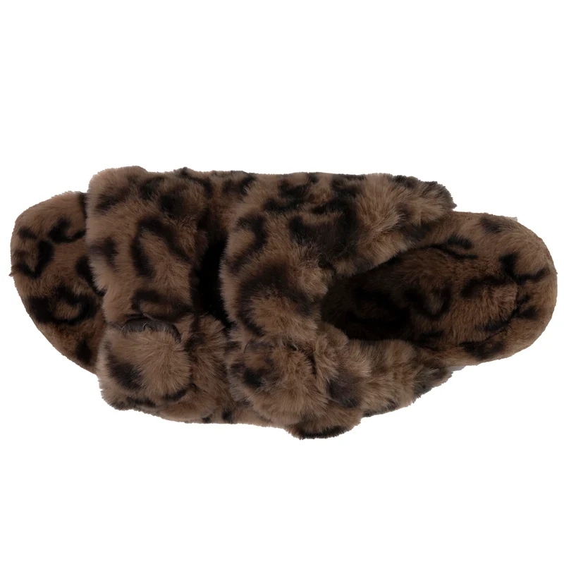 Chaussons sandales Femme Léopard