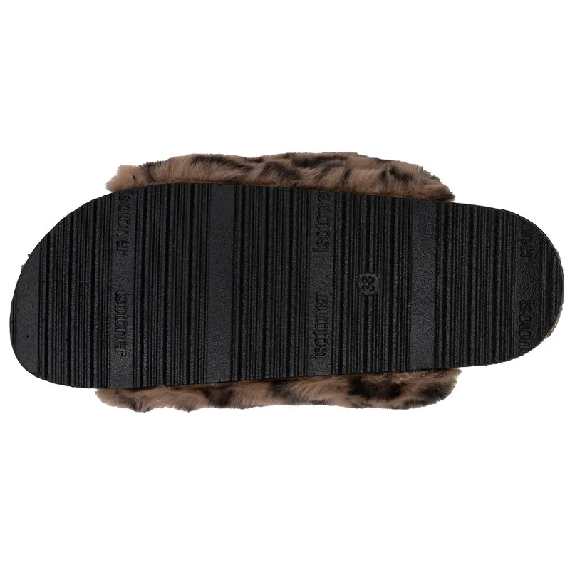 Chaussons sandales Femme Léopard