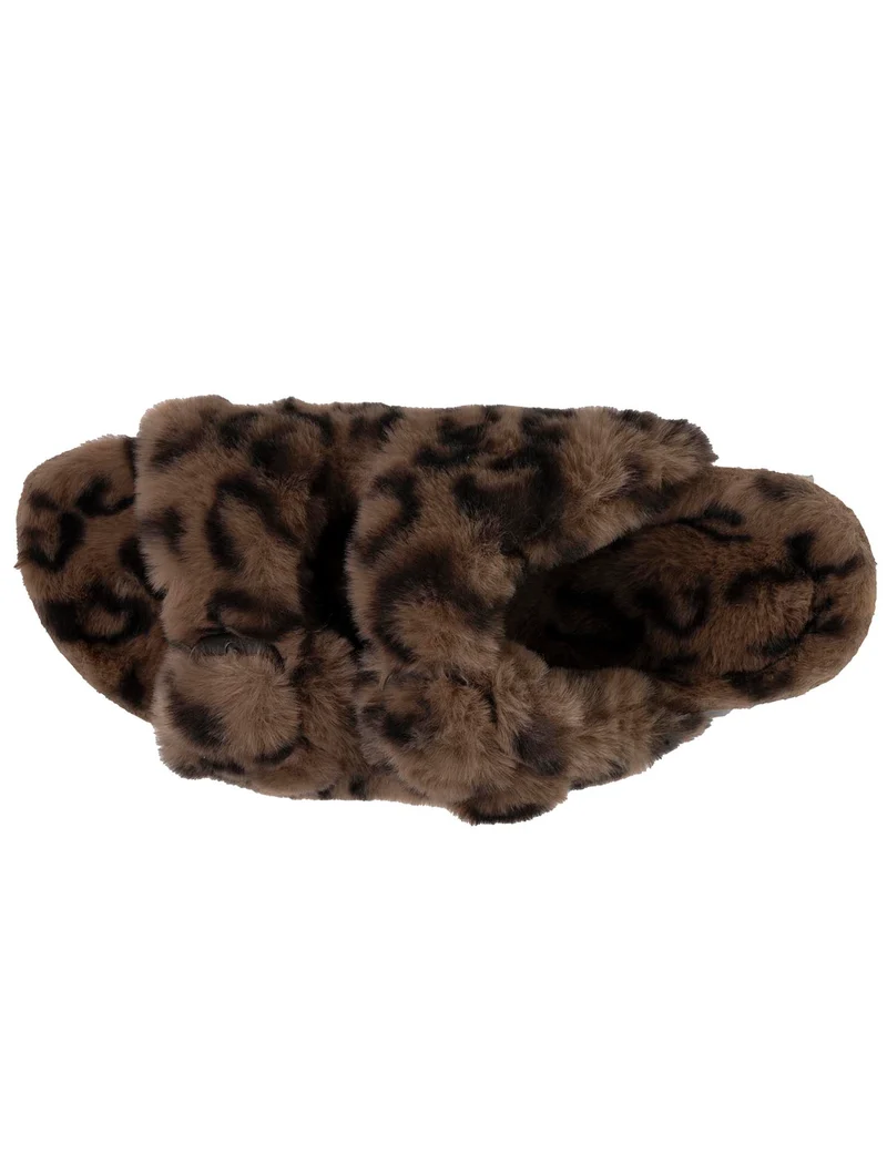 Chaussons sandales Femme Léopard