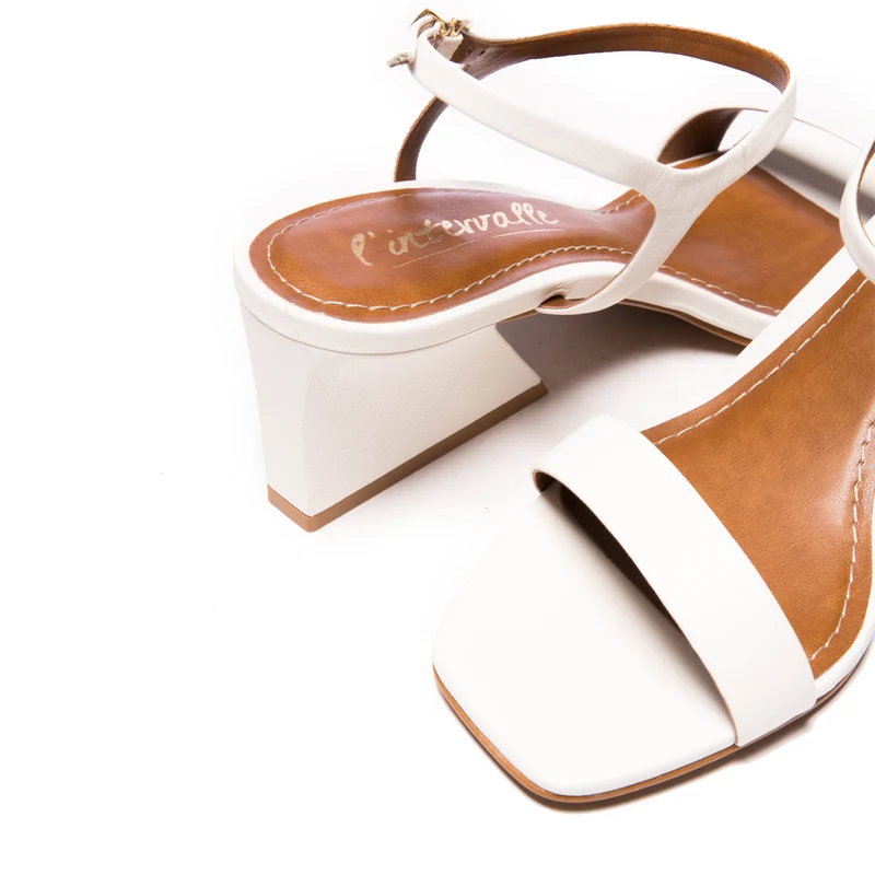Ignacia White Leather