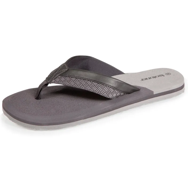 Tongs Homme tressées bicolores Grises