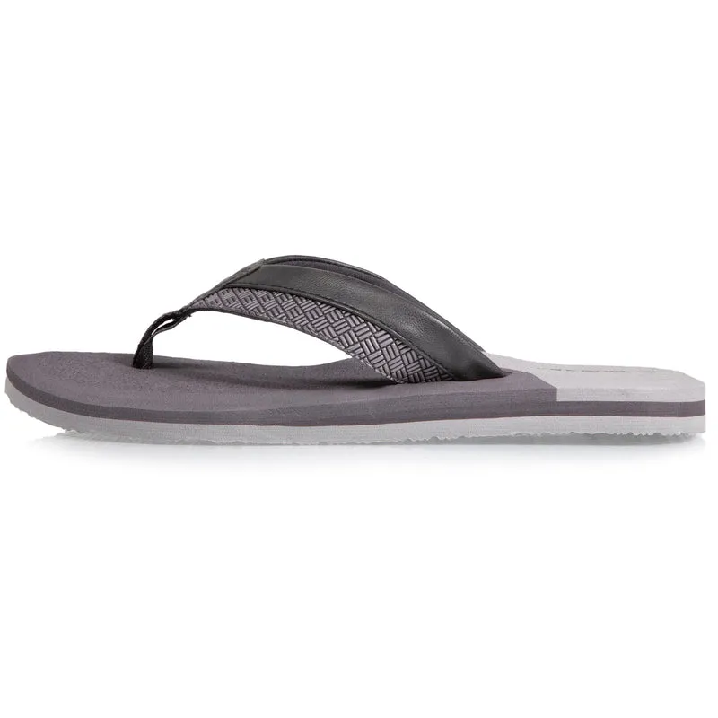 Tongs Homme tressées bicolores Grises