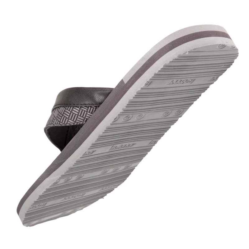 Tongs Homme tressées bicolores Grises