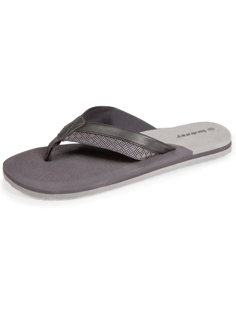 Tongs Homme tressées bicolores Grises