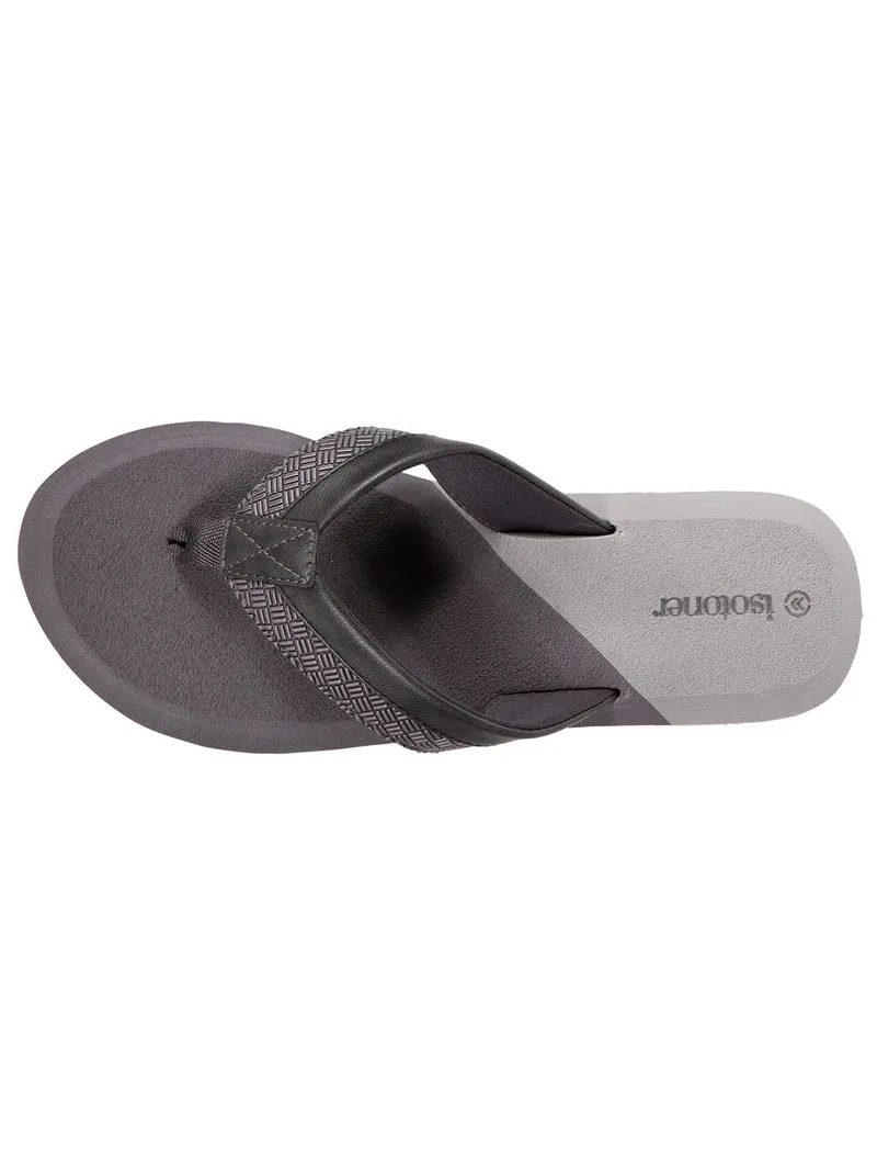 Tongs Homme tressées bicolores Grises
