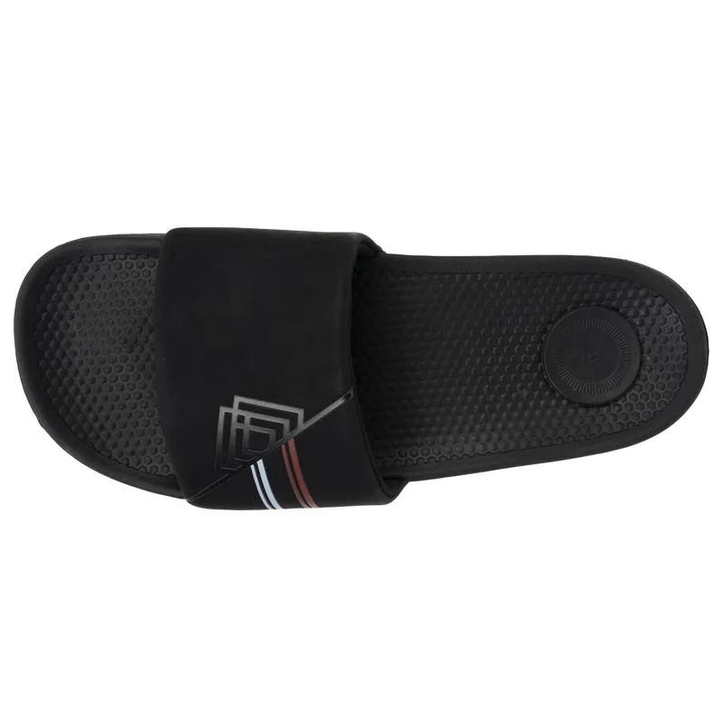 Mules claquettes Homme Noir logo confort