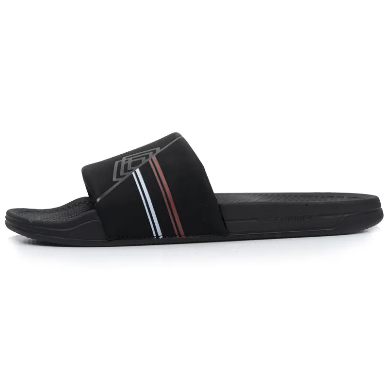 Mules claquettes Homme Noir logo confort