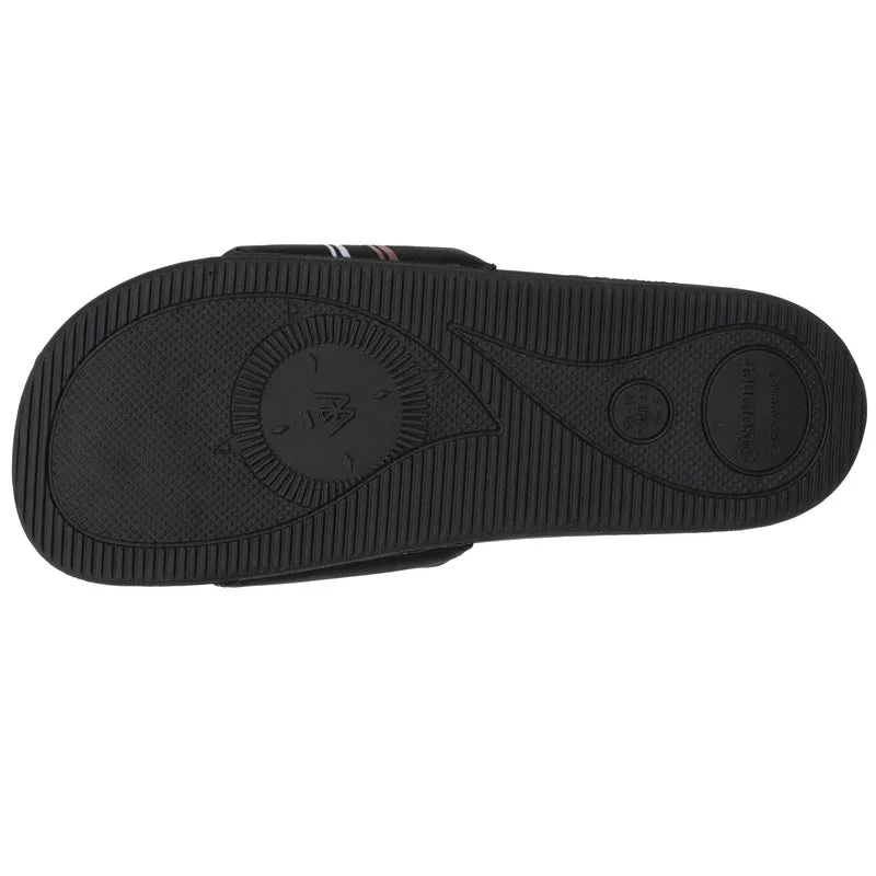 Mules claquettes Homme Noir logo confort