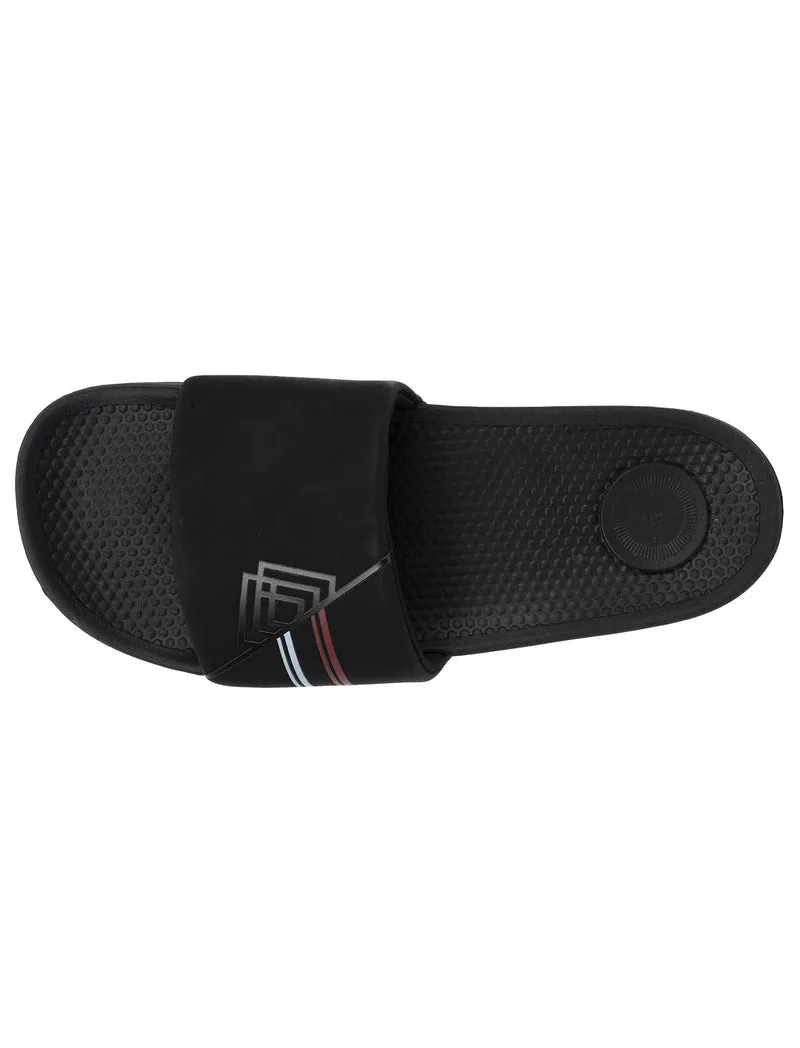 Mules claquettes Homme Noir logo confort