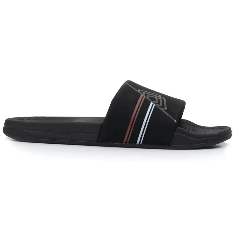 Mules claquettes Homme Noir logo confort