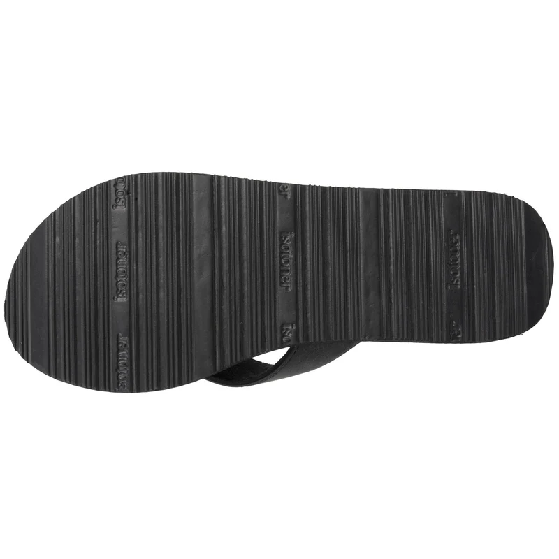 Tongs Homme tige large sport Noir