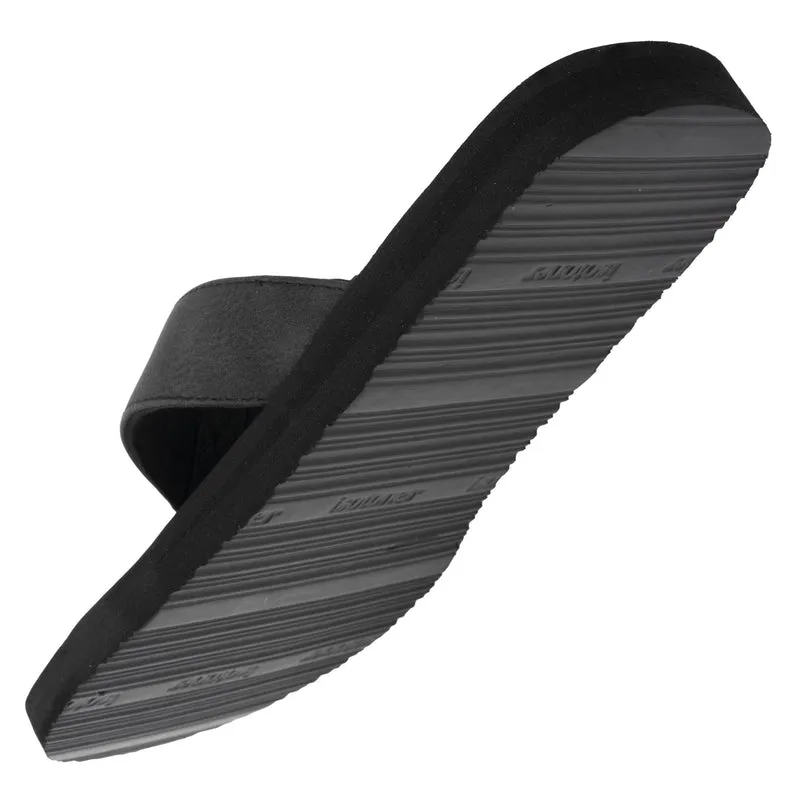 Tongs Homme tige large sport Noir