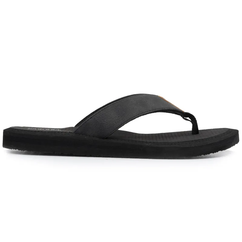 Tongs Homme tige large sport Noir