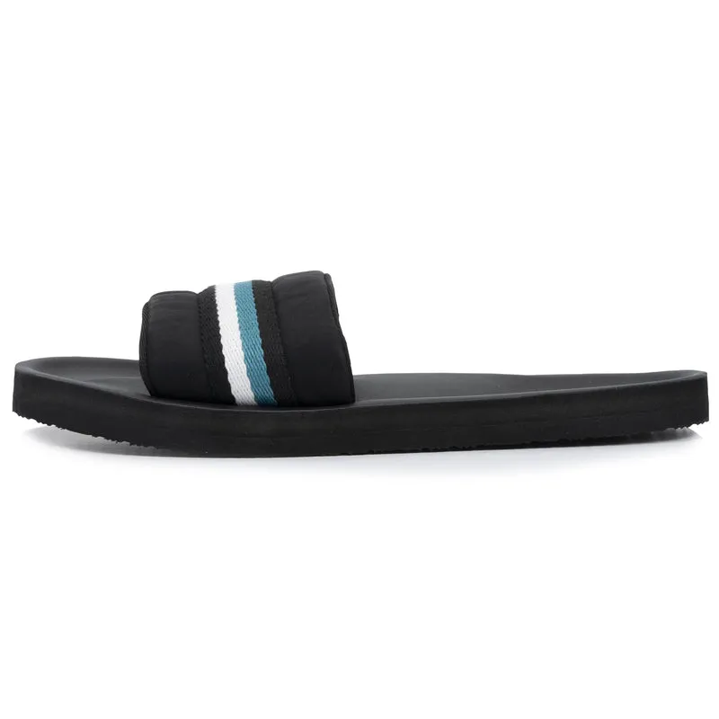 Mules claquettes Homme moulée Noir/Bleu