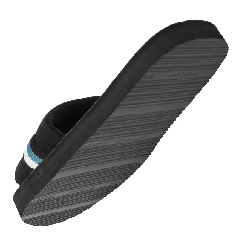 Mules claquettes Homme moulée Noir/Bleu