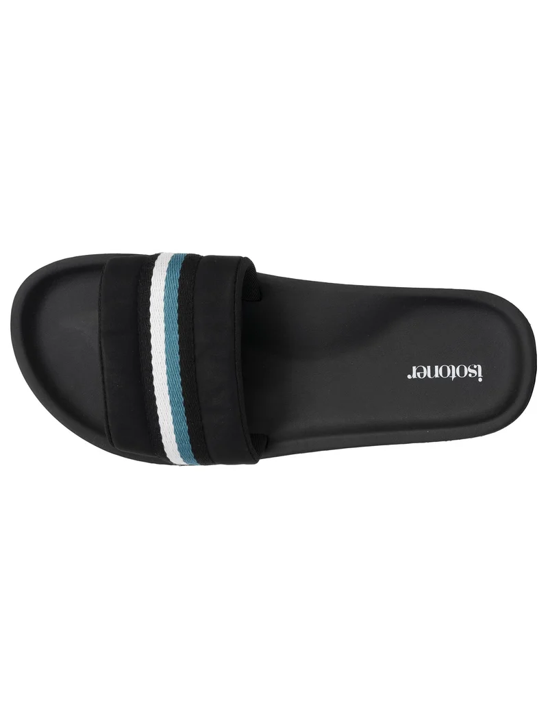 Mules claquettes Homme moulée Noir/Bleu