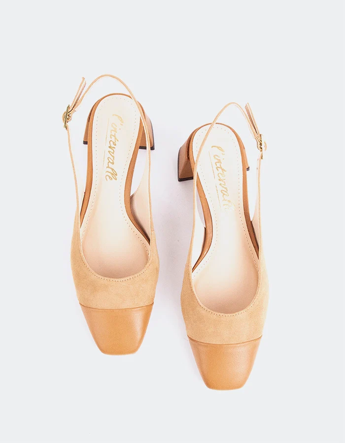 Marieliz Camel Suede