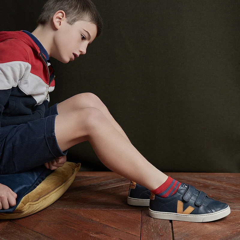 Socquettes | Rouge & Acier - Coton