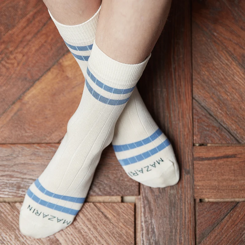 Chaussettes | Ivoire & Ciel - Coton