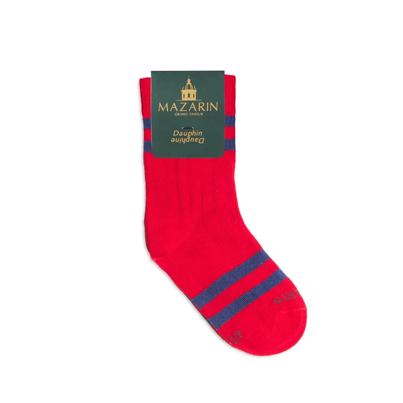 Chaussettes | Rouge & Bleu nuit - Coton