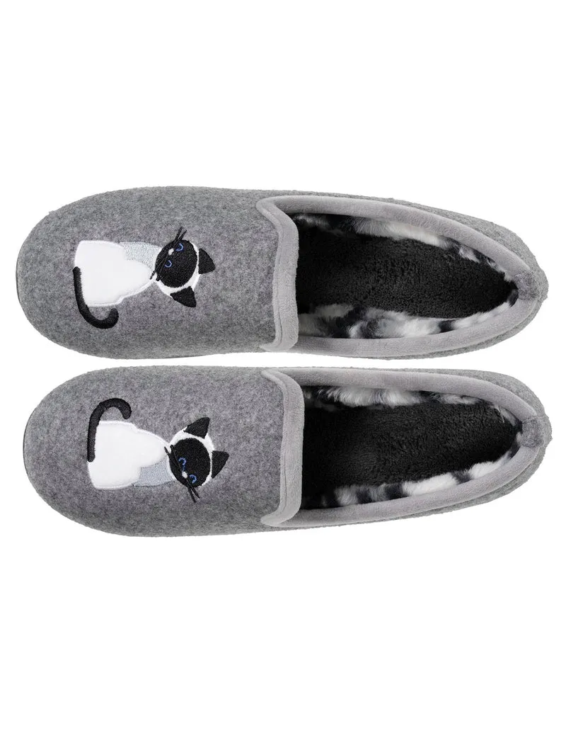Chaussons slippers Femme Gris