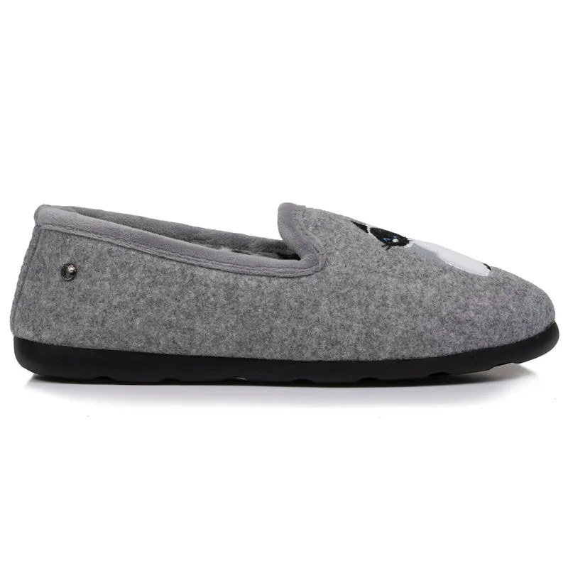 Chaussons slippers Femme Gris
