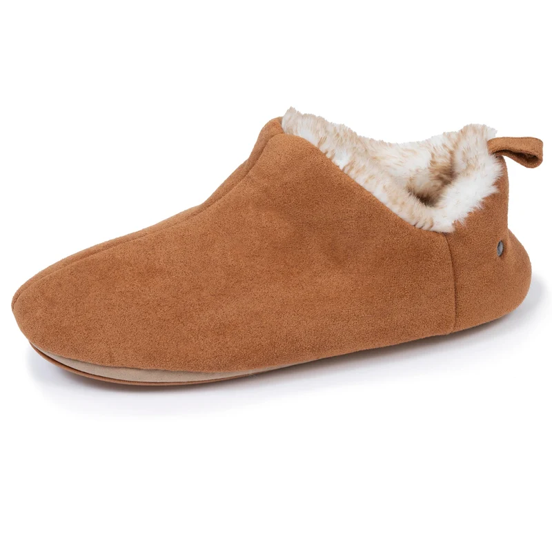 Chaussons bottillons bas Femme Camel