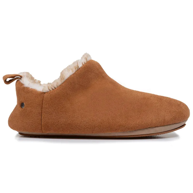 Chaussons bottillons bas Femme Camel