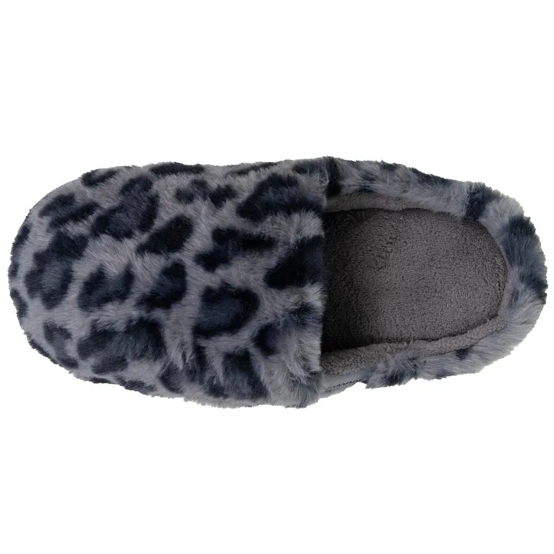 Chaussons mules Femme BLOUP Léopard gris