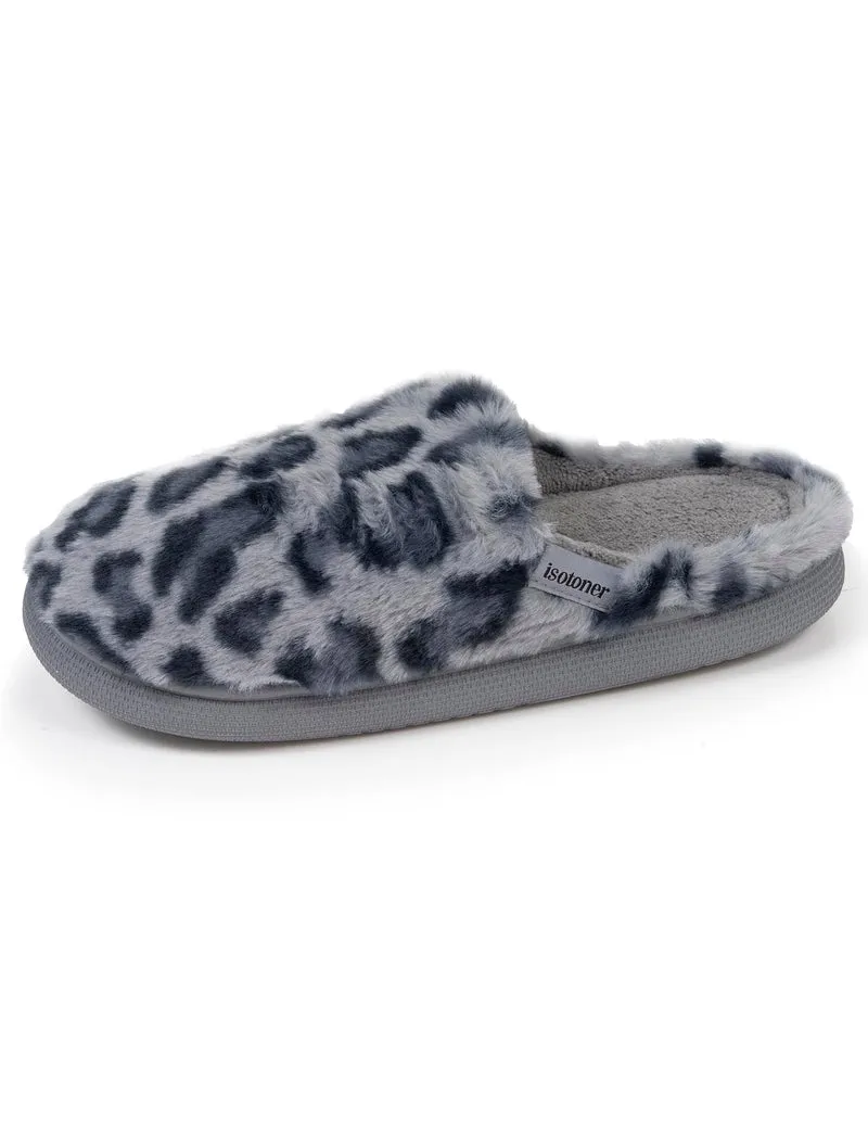 Chaussons mules Femme BLOUP Léopard gris