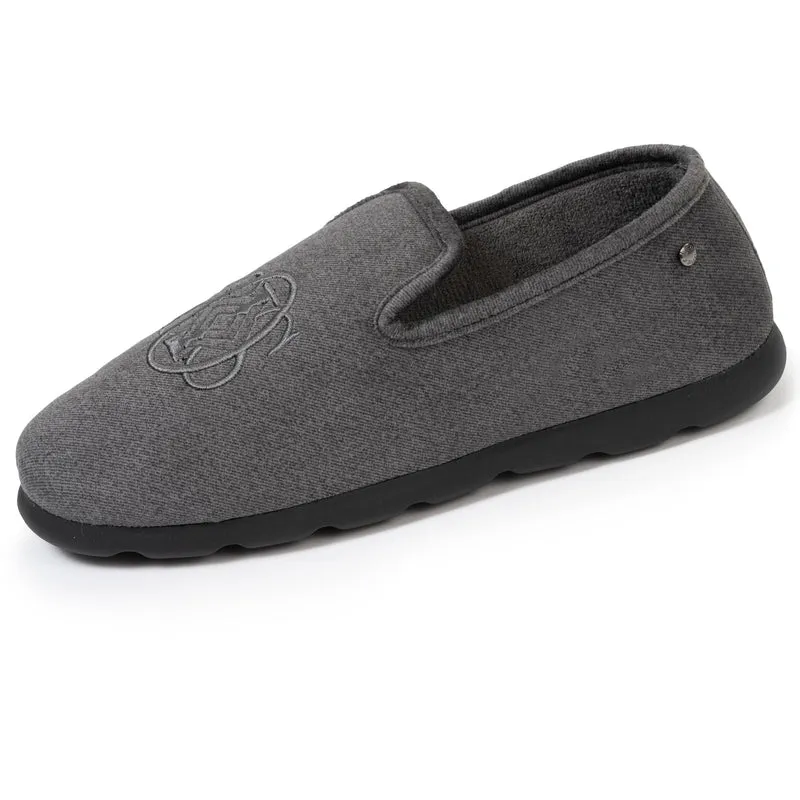 Chaussons charentaises Homme Blason Gris