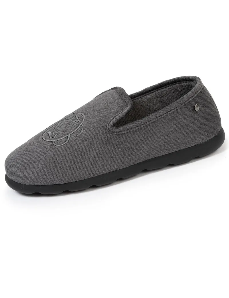 Chaussons charentaises Homme Blason Gris