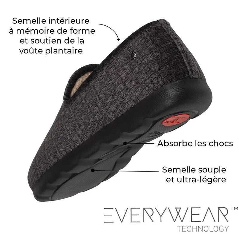 Chaussons charentaises Homme Gris