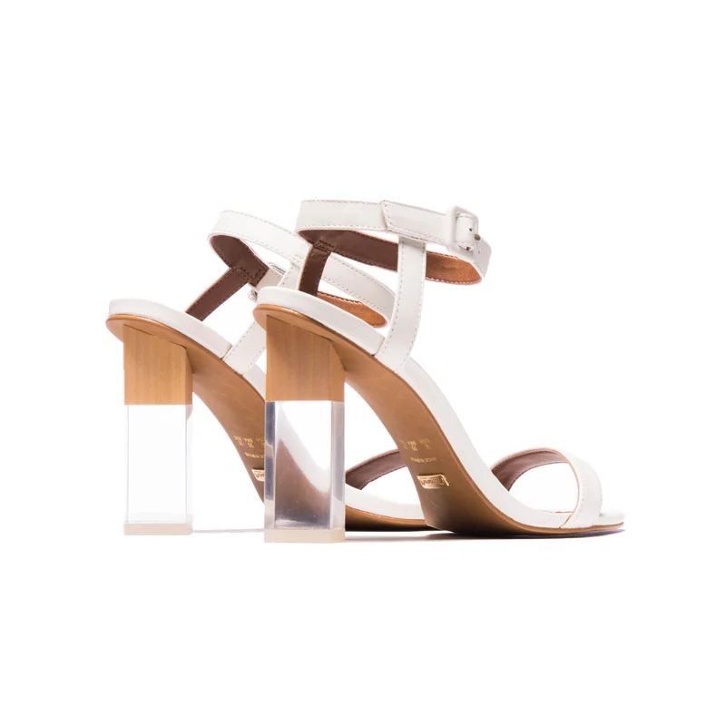 Kaia White Leather