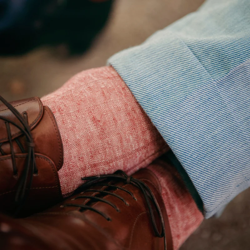 Chaussettes | Coffret Lin - Mi-mollet